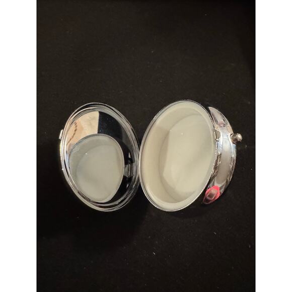 Pink Rhinestone Flower Keepsake Box with Mirror - Picture 4 of 6